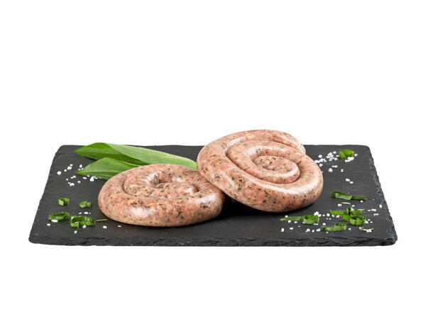 Salsiccia da grigliare all'aglio orsino