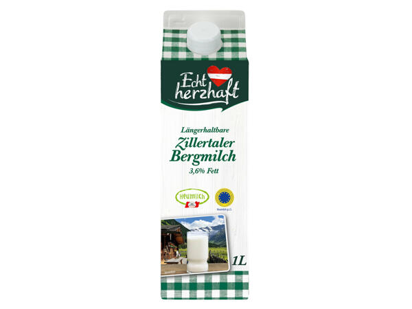 ECHT HERZHAFT Längerfrische Zillertaler Bergmilch