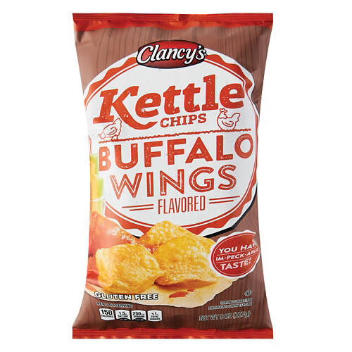 Gluten Free Buffalo Wings Flavored Kettle Chips, 8 oz