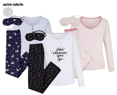 BLUE MOTION
PYJAMA POUR FEMMES AVEC MASQUE DE NUIT