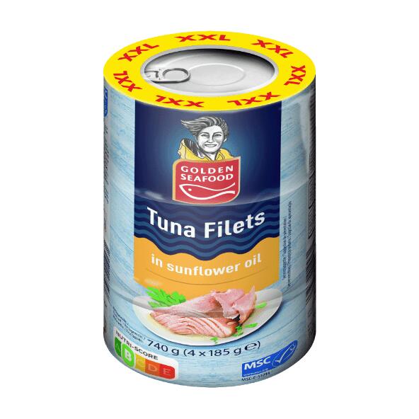 GOLDEN SEAFOOD(R) 				Filets de thon, pack de 4