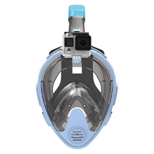 Crane Blue/Black Full Face Snorkel Mask - L/XL
