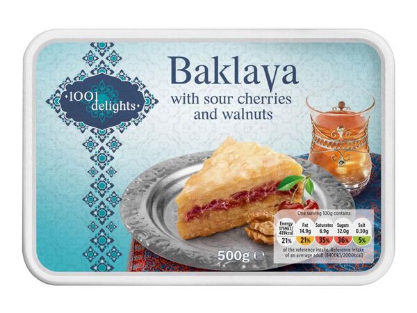 1001 delights Baklava with Sour Cherries and Walnuts