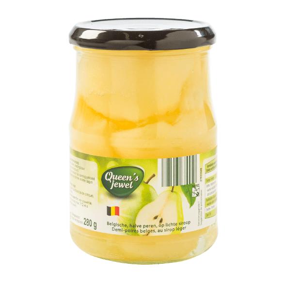 Belgische peren in bokaal