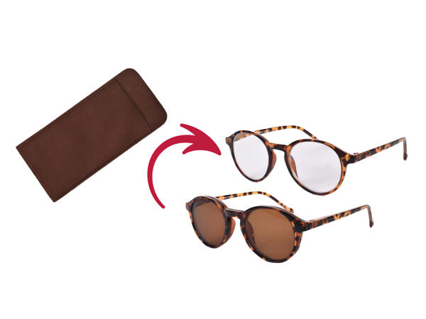 Reading Glasses with Magnetic Clip-on Sunglasses