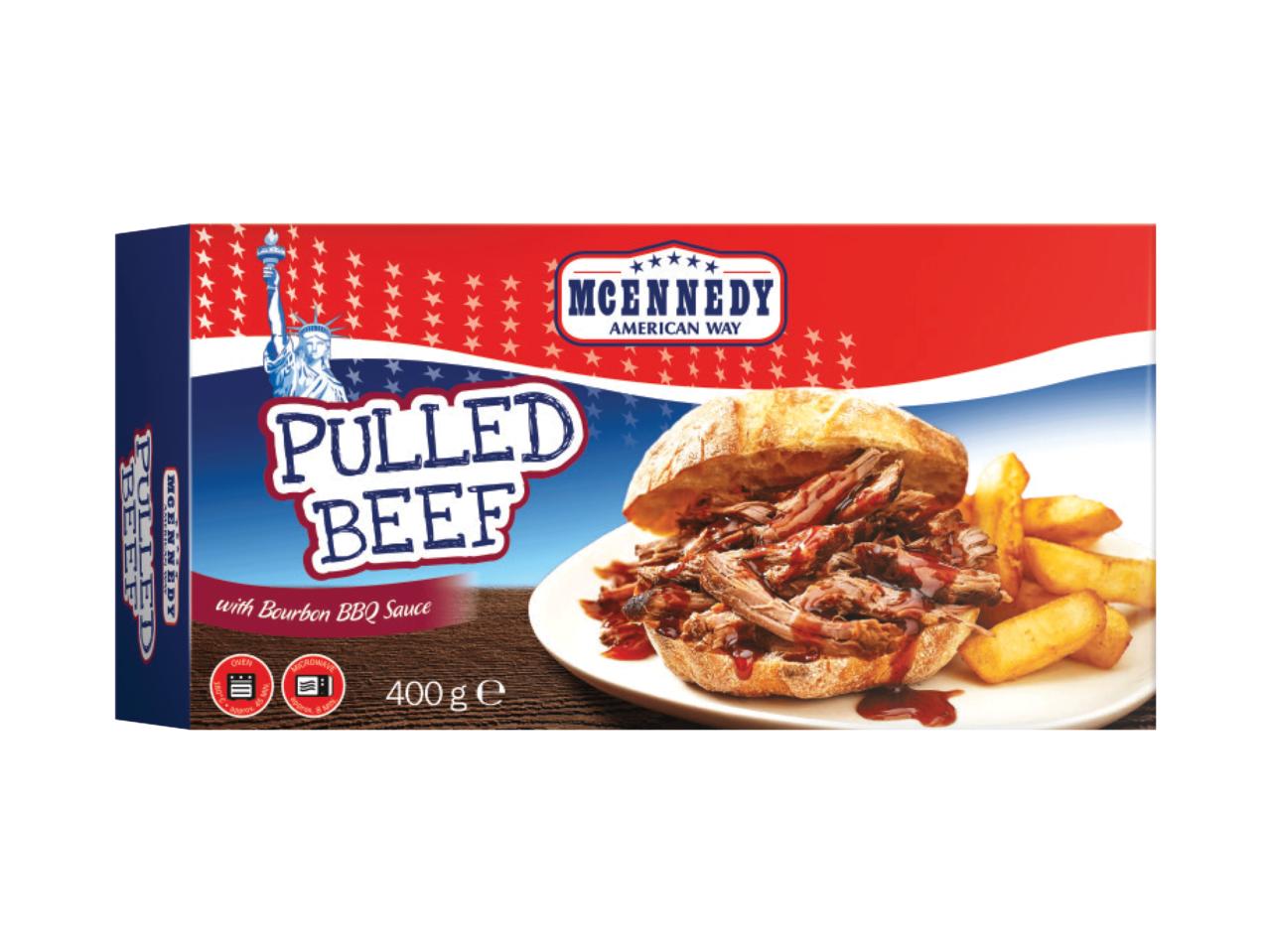 Pulled Beef with Bourbon BBQ Sauce
