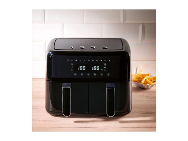 Silvercrest Black Dual Basket Air Fryer