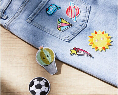 Embroidered Iron-on Patches 2pk
