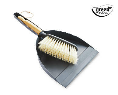Bamboo Dustpan and Brush Set
