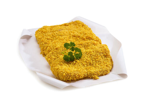 Escalopes de poulet panées