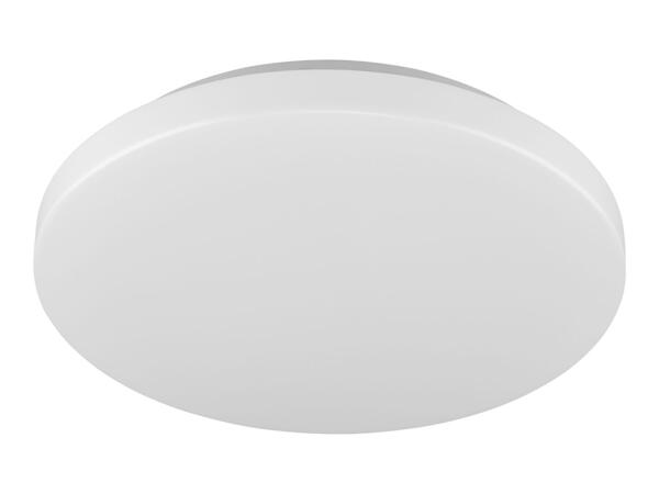LED Bathroom Ceiling Light - White Shade With White Frame