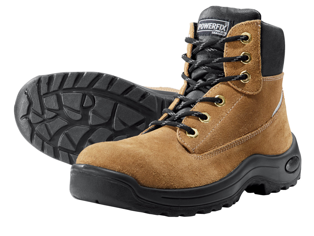 POWERFIX Men's Leather S3 Safety Boots