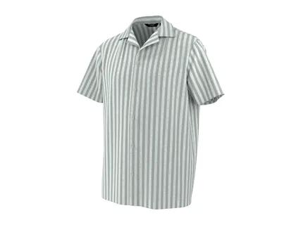 ESMARA MEN Men's Striped Linen Shirt