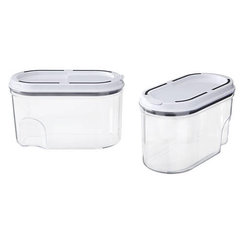 2 Pack Medium Clear Containers