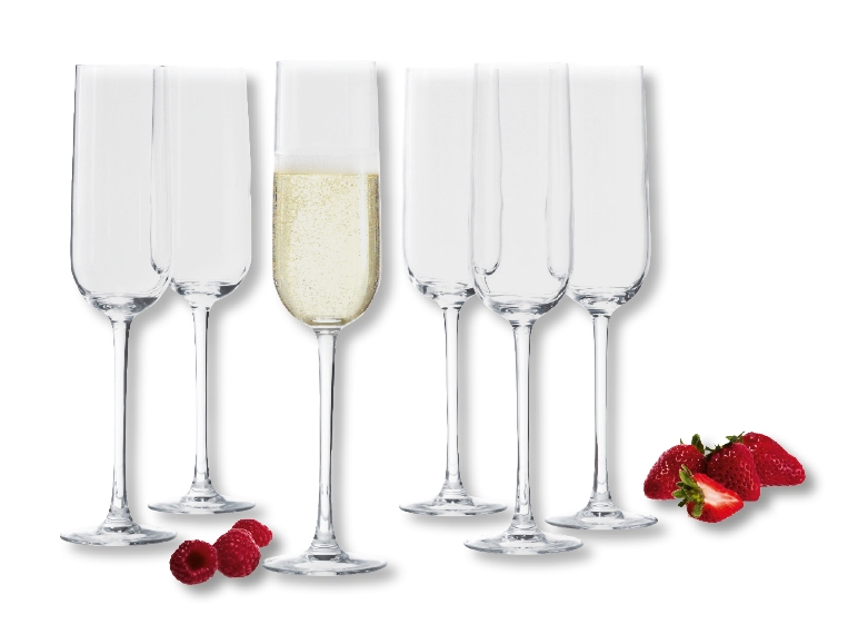 Flûtes à champagne, lot de 6
