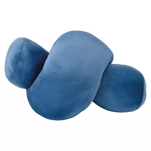 9" x 82" Giant Knot Pillow, Denim Blue