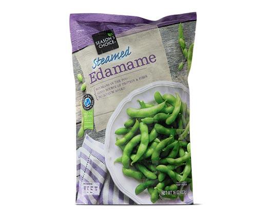 Season's Choice 
 Steamable Edamame or Shelled Edamame