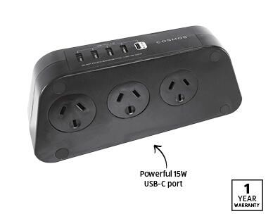 6-way Powerboard with Surge Protection