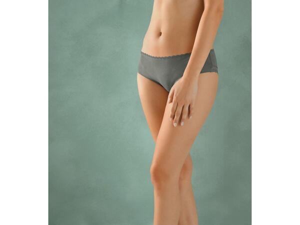 Ladies' Lace Trim Hipster Briefs