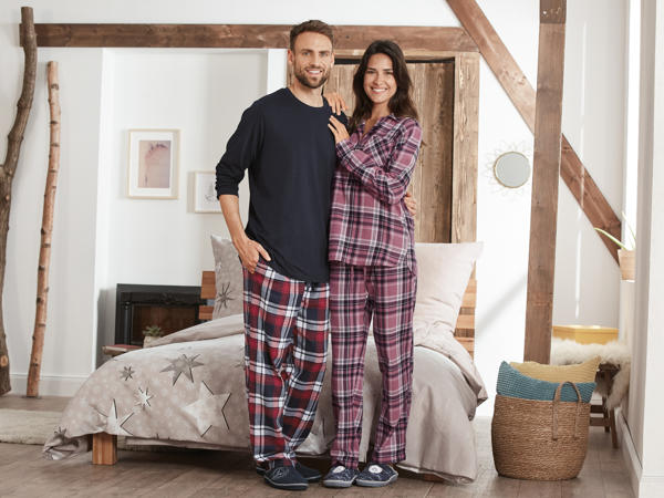 ESMARA LINGERIE(R)/ LIVERGY(R) Damen/ Herren Flanell-Pyjama