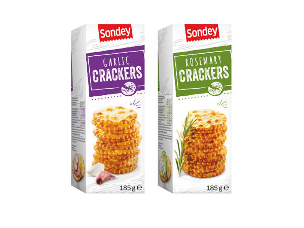 Premium scalloped crackers