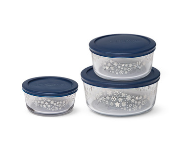 Crofton 6-Piece Holiday Glass Storage Bowls