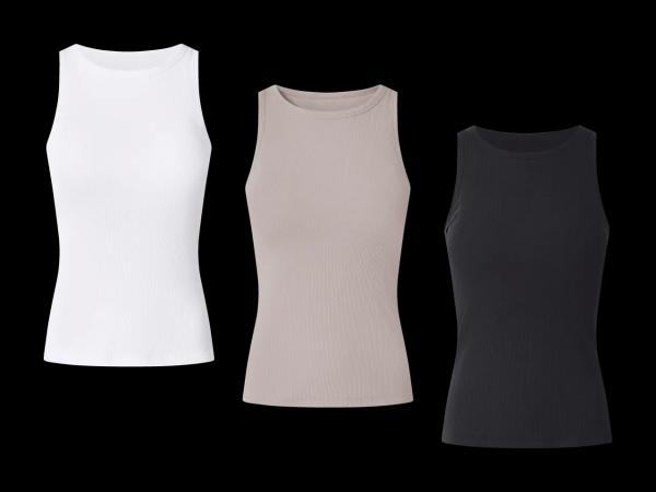 Top a costine con reggiseno integrato