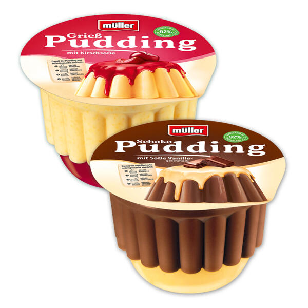 Pudding mit Soße