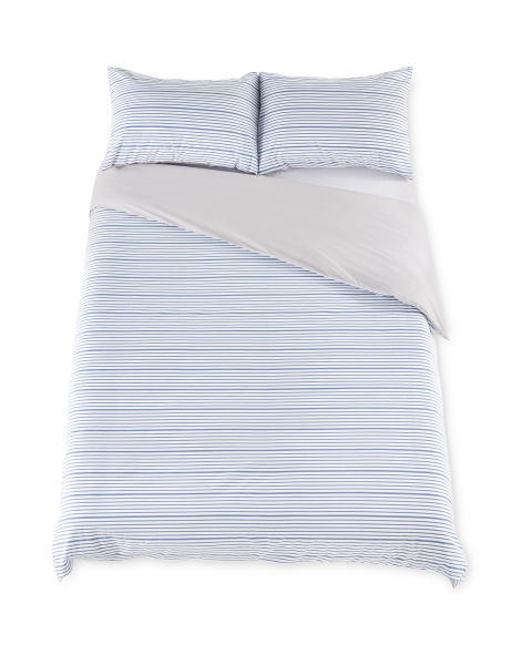 Blue King Cotton Rich Duvet Set