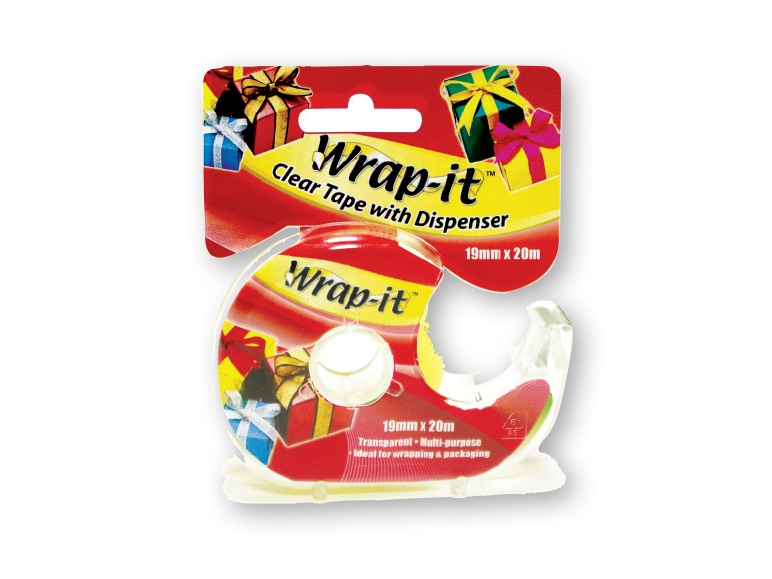 KEANE WHOLESALE(R) Wrap It Clear Tape with Dispenser