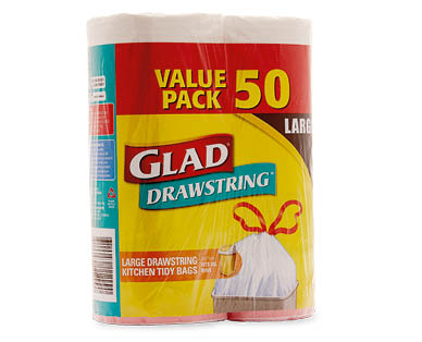GLAD Kitchen Drawstring Tidy Bags