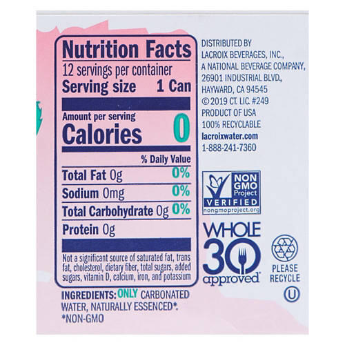 Passionfruit Flavored Sparkling Water - 12 Pack, 12 fl oz Cans