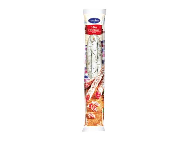 3 Mini Pork Salamis