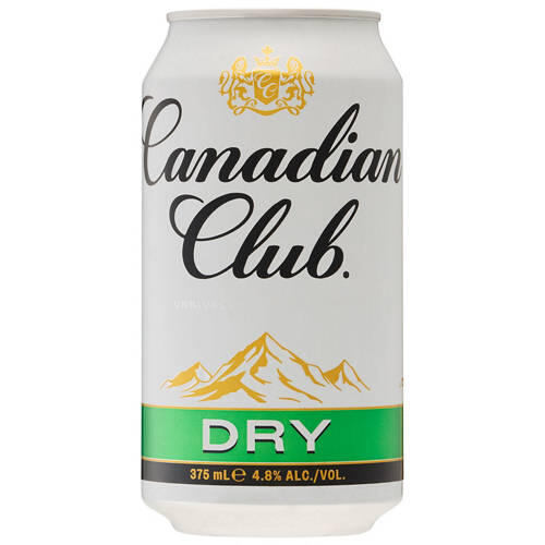 Canadian Club & Dry 4pk 375ml