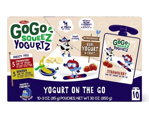 GoGo squeeZ 
 YogurtZ Strawberry & Banana