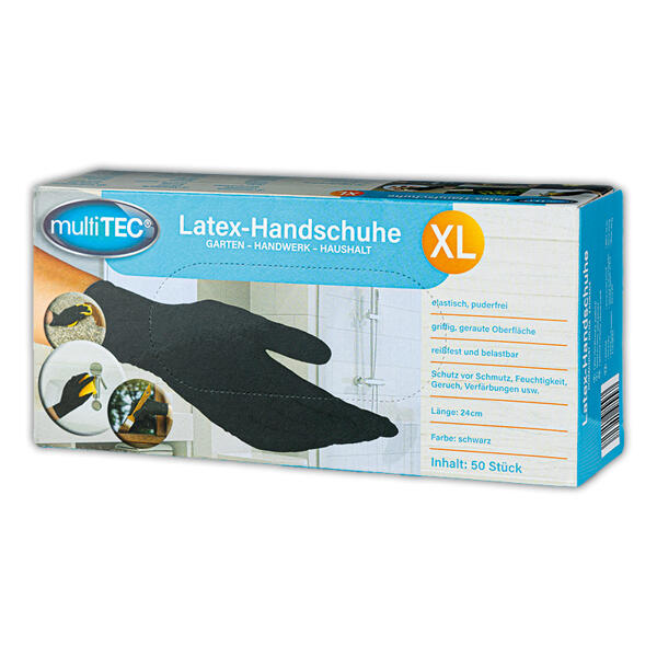 Puderfreie Latex-Handschuhe 50er