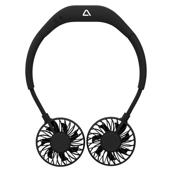 AMBIANO Rechargeable Neck Fan, Black