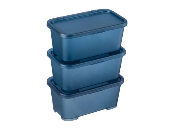 W5 Blue Storage Box Set - 3 Piece Set