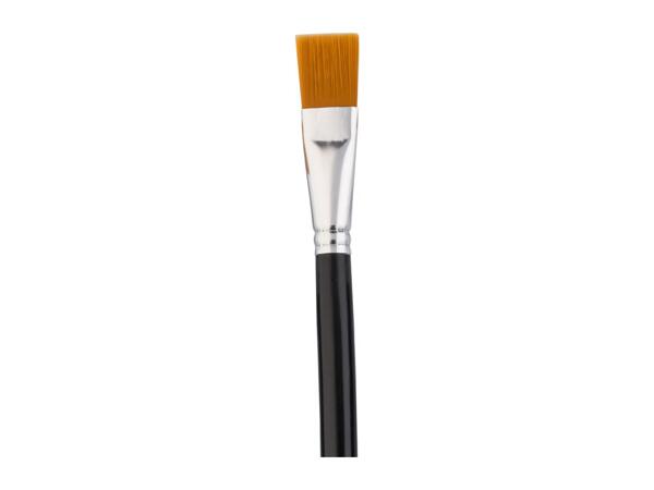 Flat Paint Brush Set - 12 Pieces