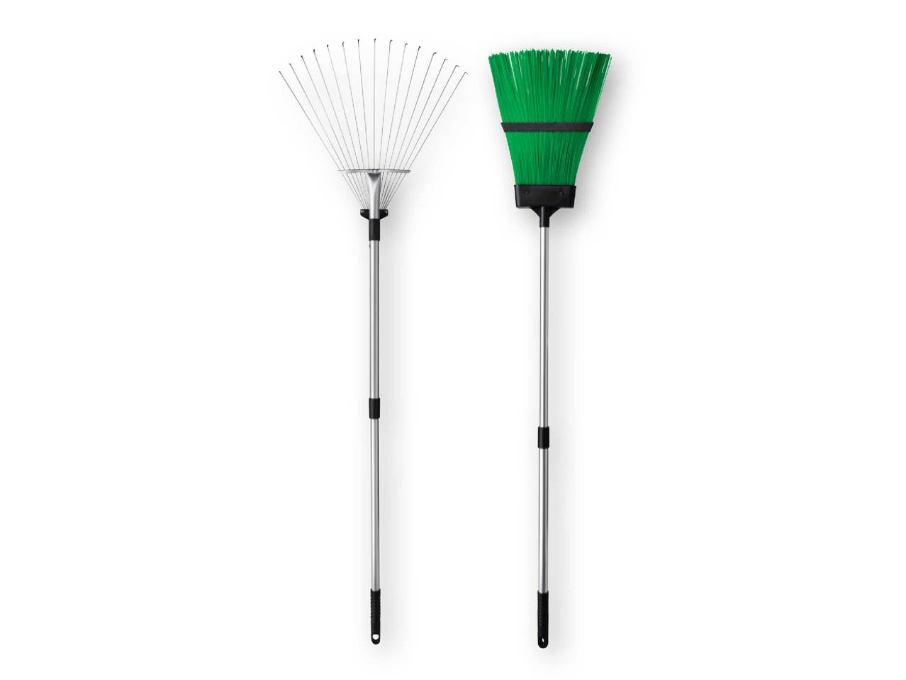 FLORABEST Telescopic Outdoor Brush/Fan Rake