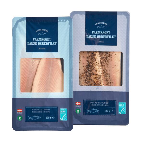 GOLDEN SEAFOOD 	 				Varmrøget ørredfilet