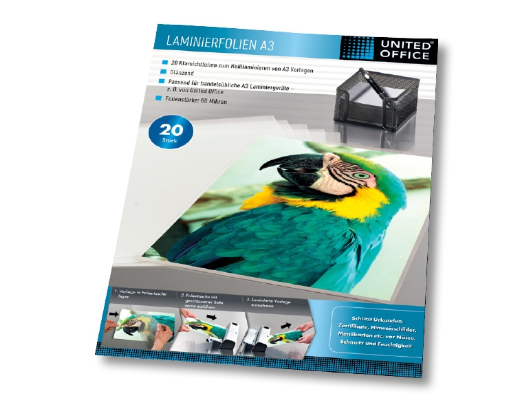 Feuilles A3 pour plastifieuse