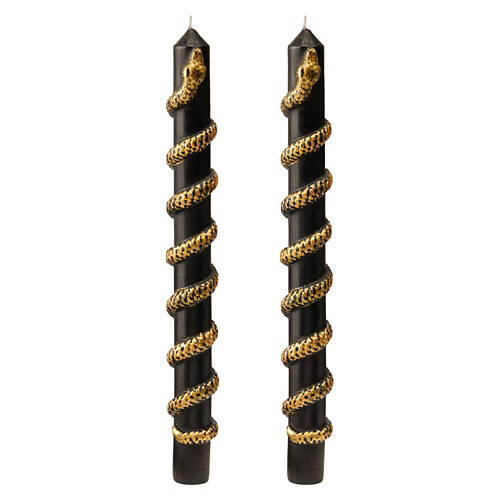 2 Pack Halloween Taper Candles - Serpent