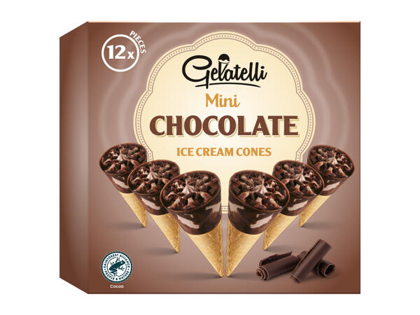 Gelatelli Chocolate Mini Ice Cream Cones