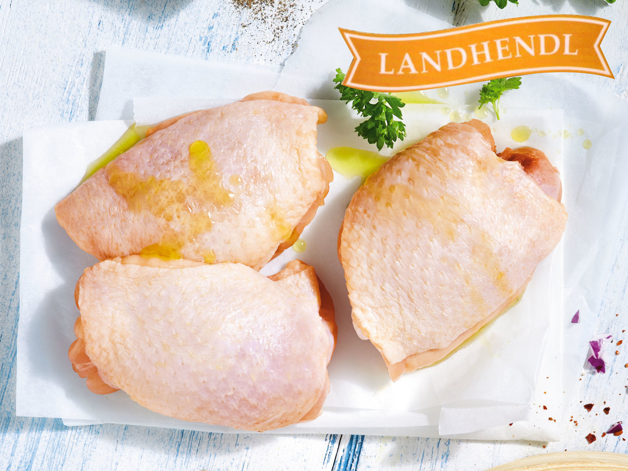 LANDHENDL Frische österreichische Hendl-Oberkeulen