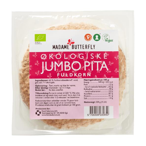 Økologiske jumbo pitabrød