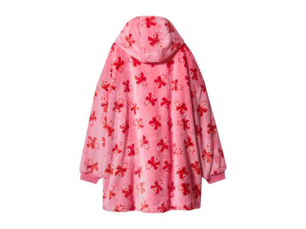 Adults' Pink Fluffy Oversized Hoodie
