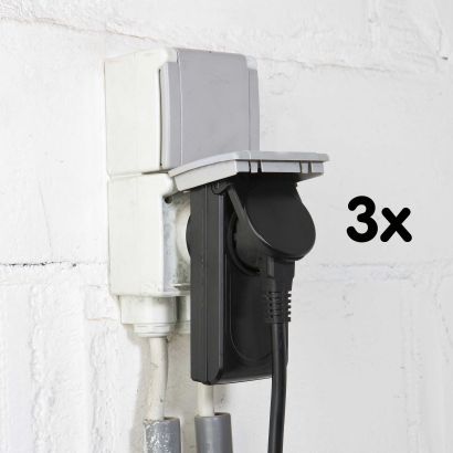 Prises de courant radiocommandées, 3 pcs