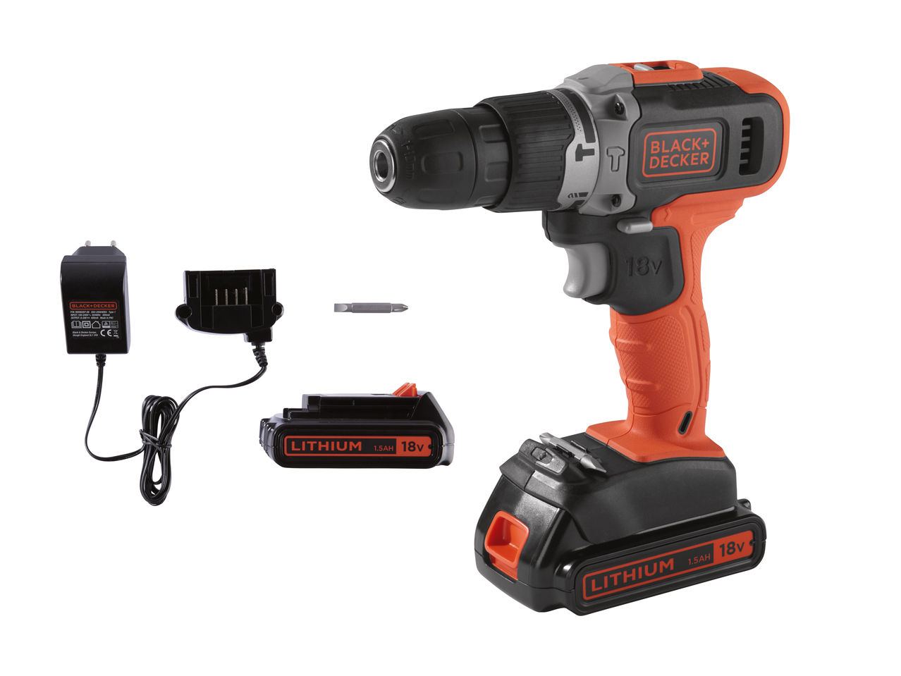 BLACK+DECKER™ Perceuse/ visseuse à percussion sans fil 2 vitesses 18 V (uniquement en Suisse romande et alémanique)