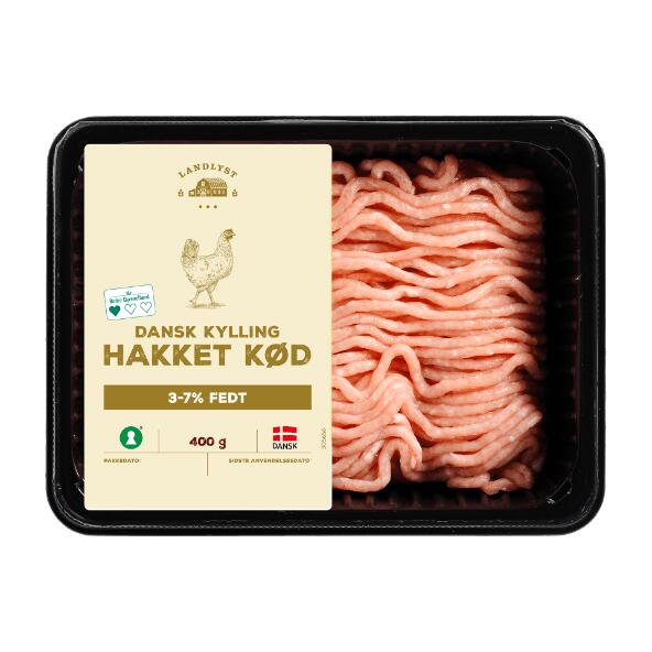 LANDLYST 	 				Hakket kød af dansk kylling